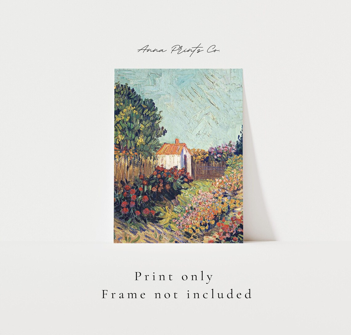 Garden Landscape Vintage Impressionist Art Print - Image 3