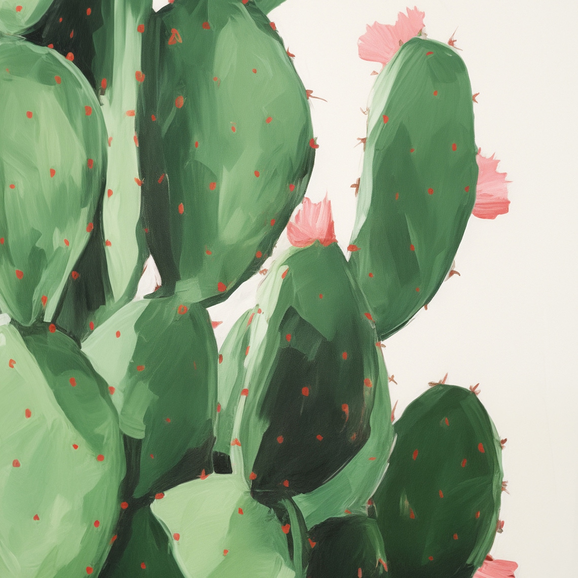 Cactus Print, Boho Botanical Wall Art Poster