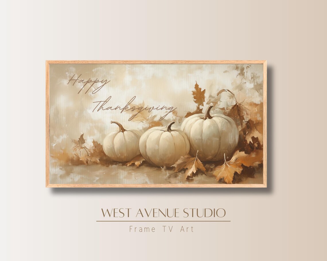 Thanksgiving Textured Art, Fall Wall Art Print