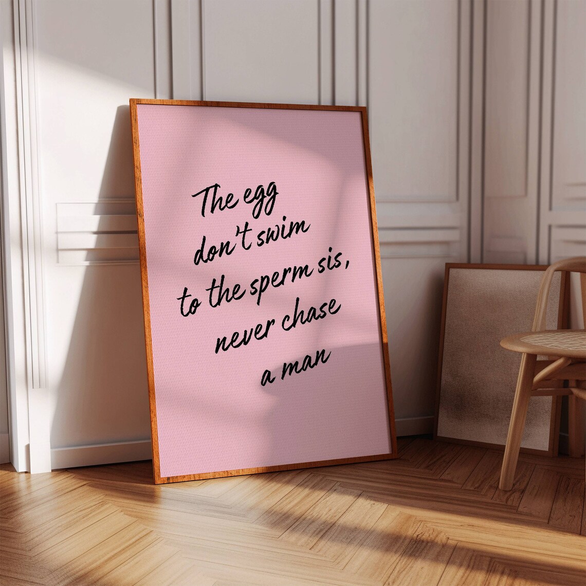 Girl Power Quote Poster, Trendy Pink Room Decor