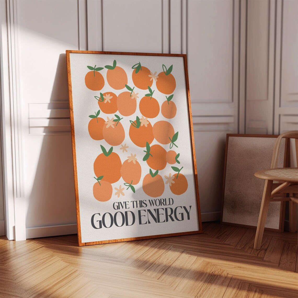 Citrus Positive Energy Quote Poster