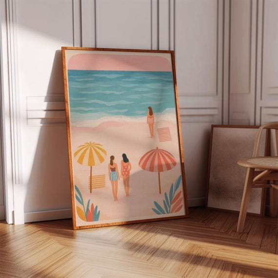 Beach House Wall Art Summer Vacation Print Digital Download