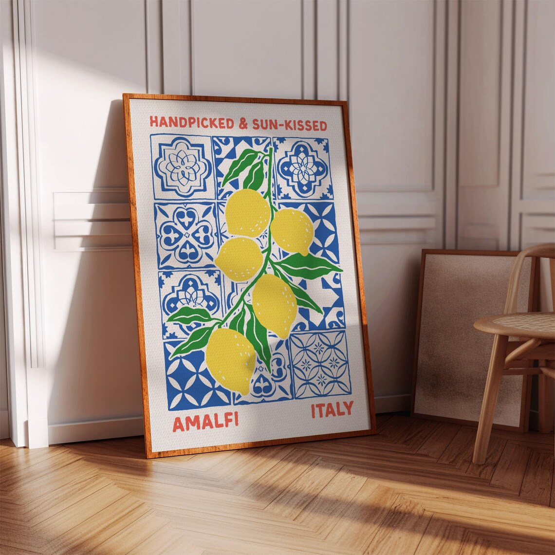 Lemon Wall Art, Amalfi Coast Art Print
