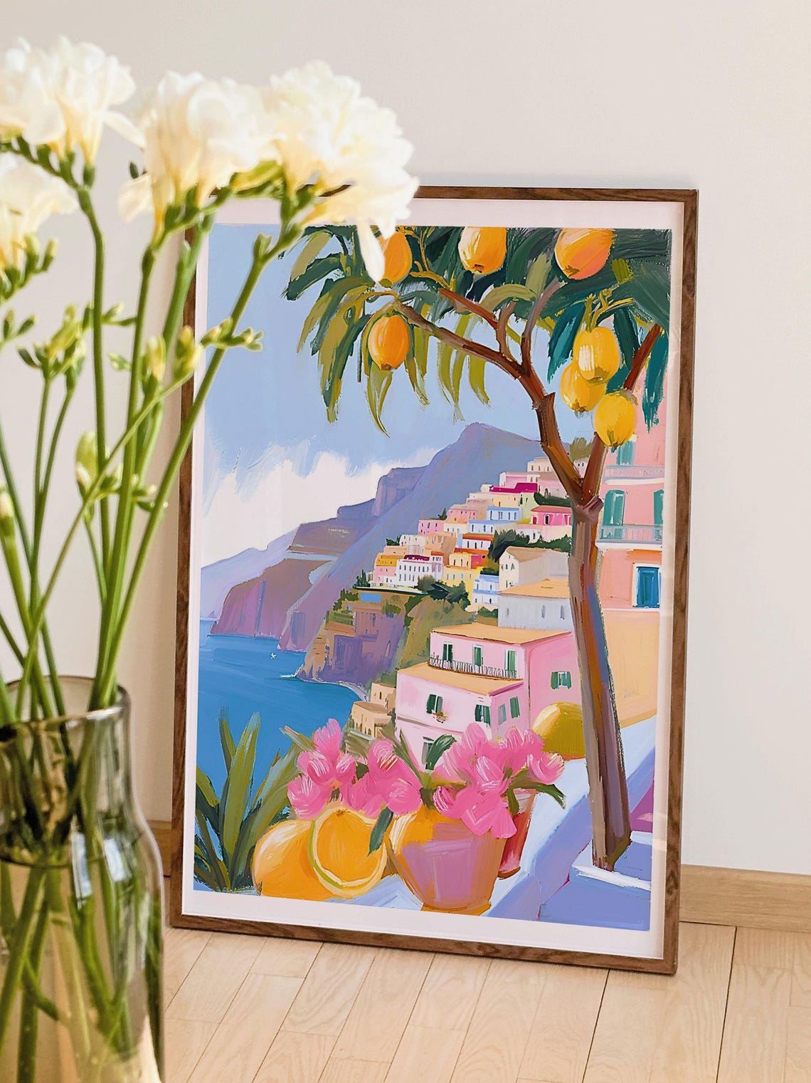 Amalfi Coast Lemon Tree, Italy Summer Wall Art - Image 4