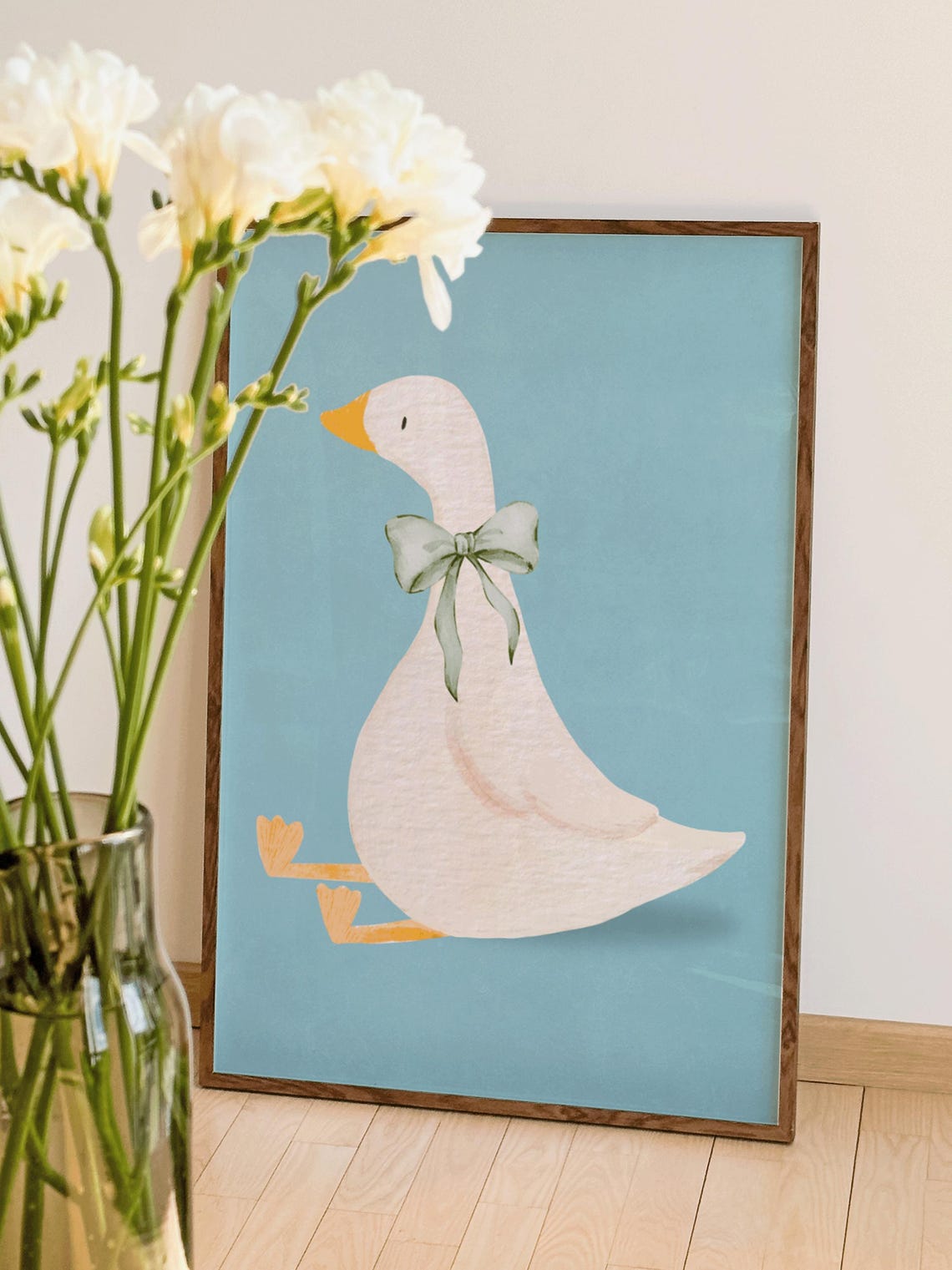 Silly Goose, Coquette Bow Tie Nursery Decor Print - Image 2