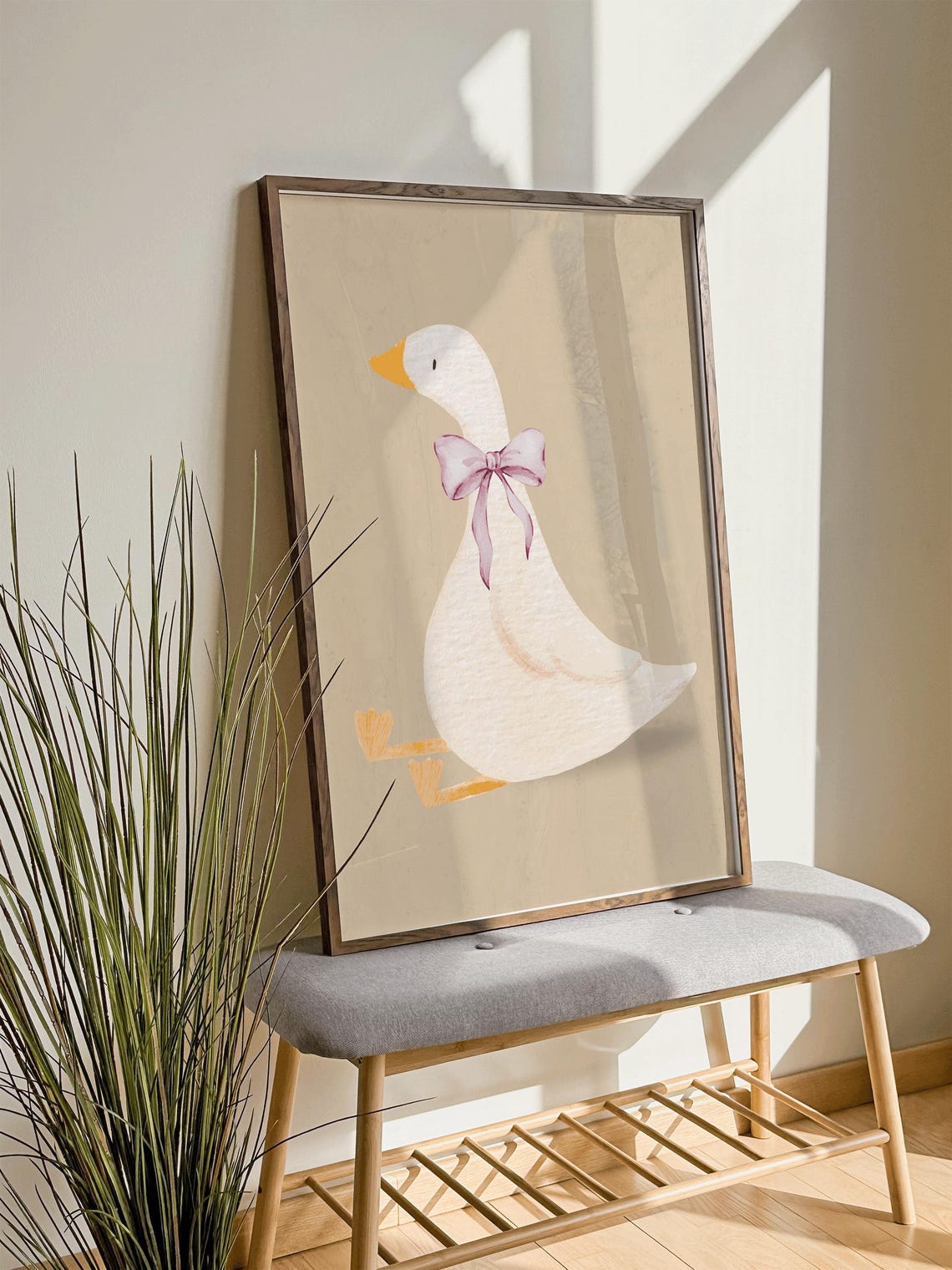 Silly Goose, Coquette Nursery Decor Art Print - Image 4