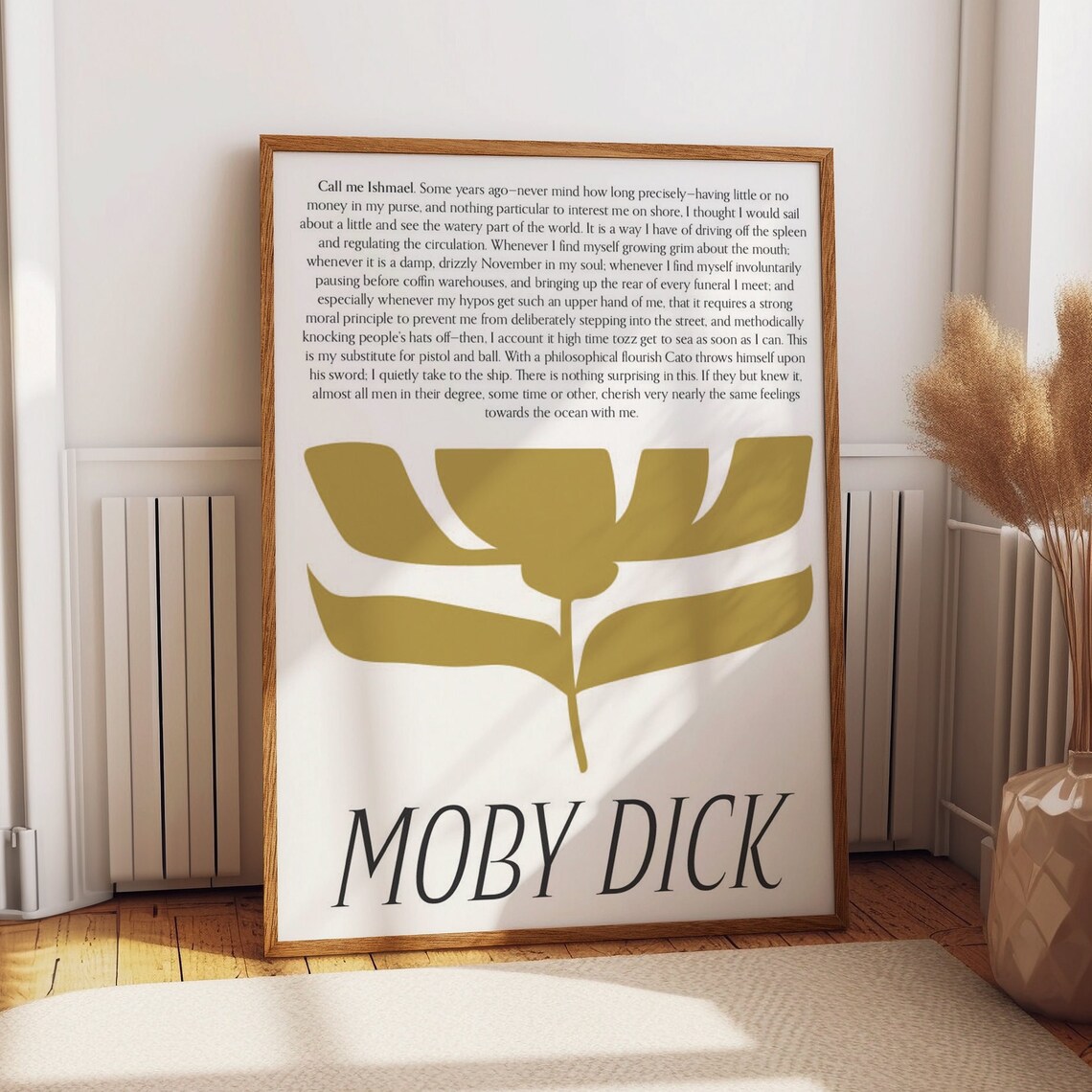 Call Me Ishmael Moby Dick Famous Opening Lines Literary Poster