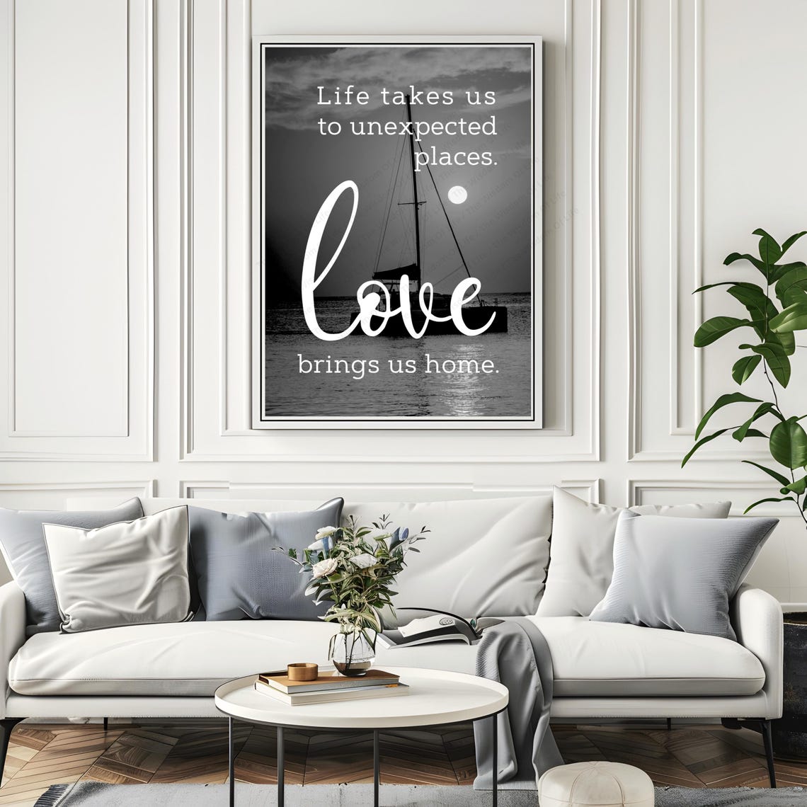 Life Takes Us to Unexpected Places Love Brings Us Home Print - Image 6