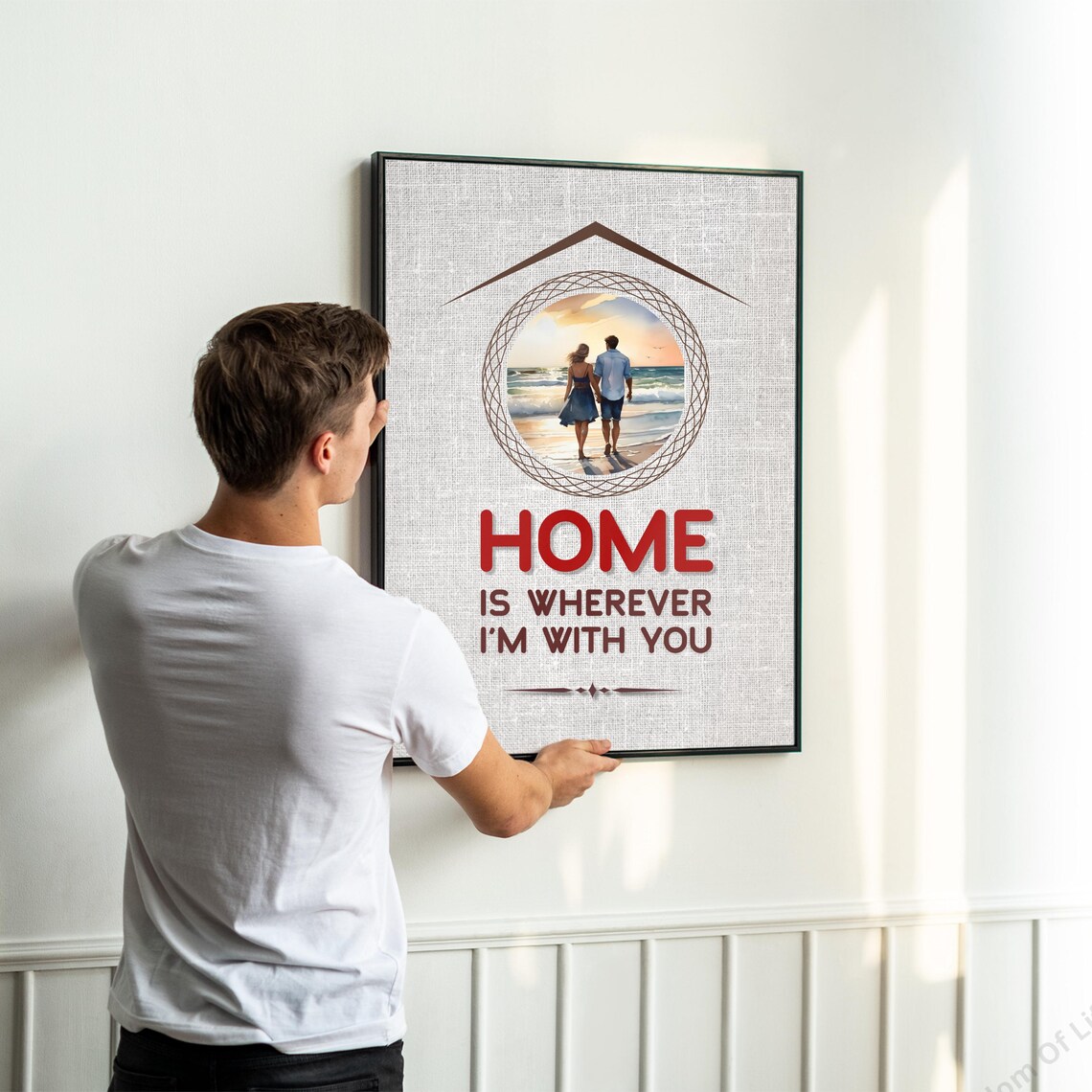 15 Home Is Wherever Im With You Family Sign Housewarming Gift Sign Of Love Family Life Home Decor Prints Home Gift Wedding Gift Idea - Image 4