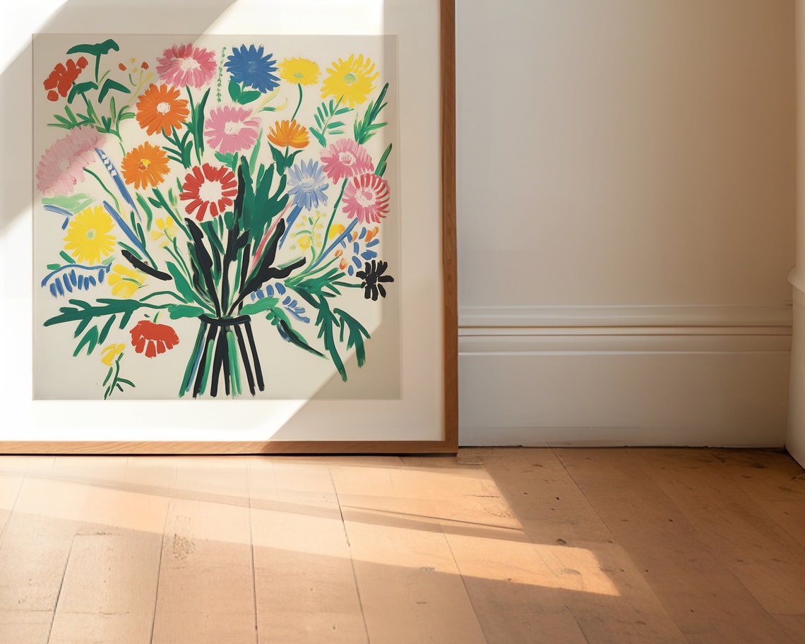 Vintage Wildflowers Botanical Art Print, Floral Decor - Image 2