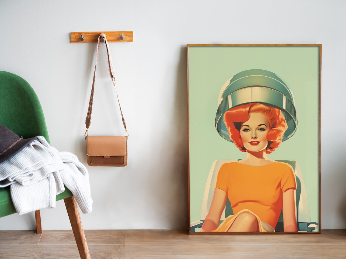 Hairdresser Retro Housewife Poster, Vintage Beauty - Image 5