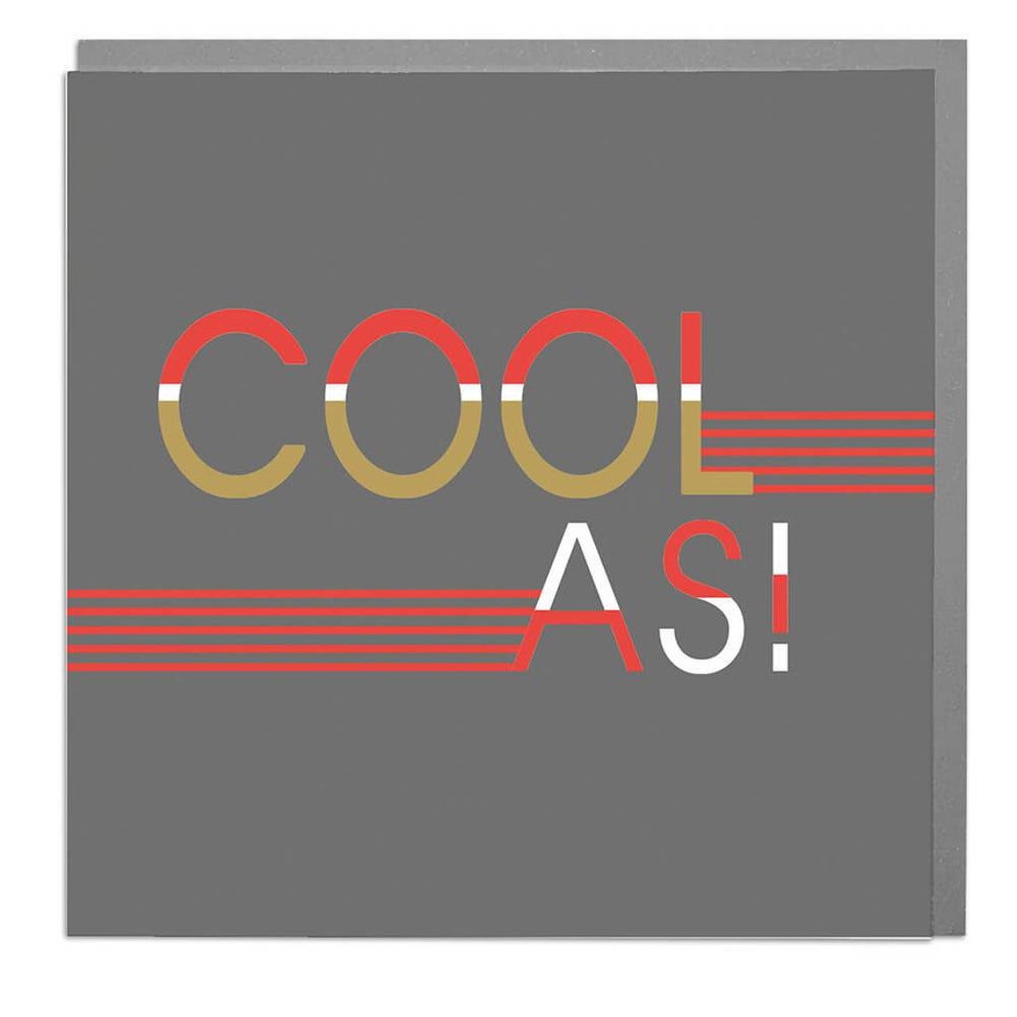 Cool As Card, Typography Poster