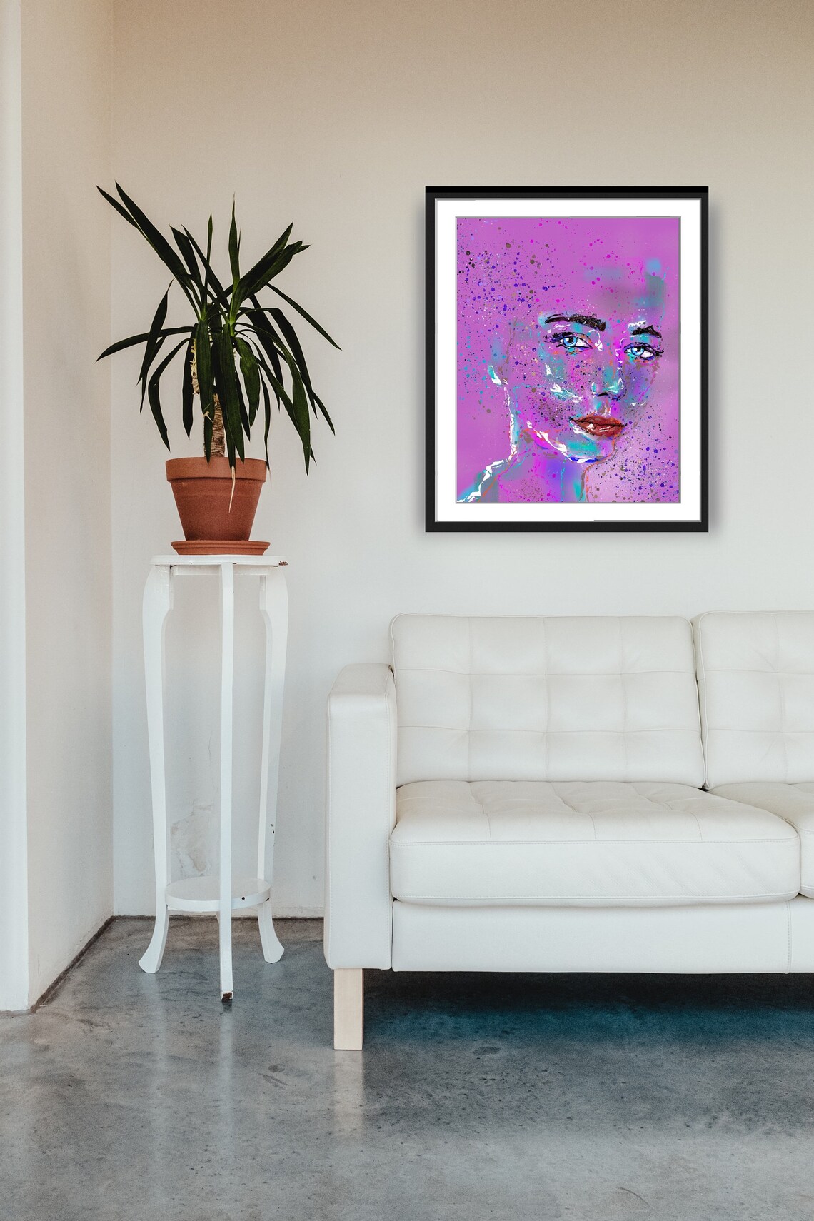 Modern Interpretation of Woman's Face, Wall Art - Image 5