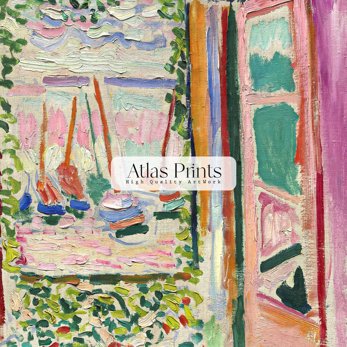 Henri Matisse Open Window Collioure Colorful Modern Art Museum Poster - Image 3