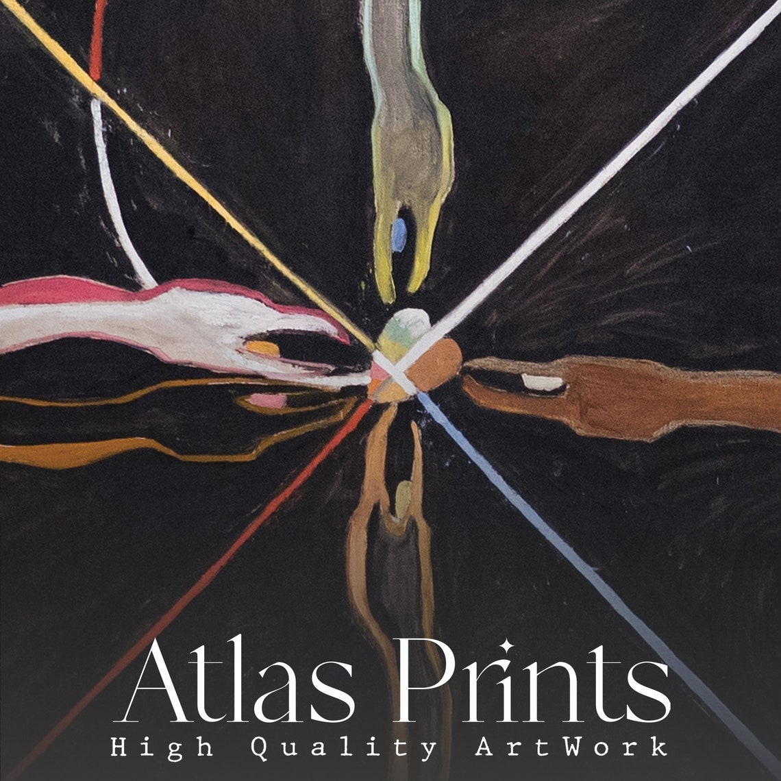 Hilma Af Klint The Swan No 7 1915 Dark Geometric Abstract Print - Image 3