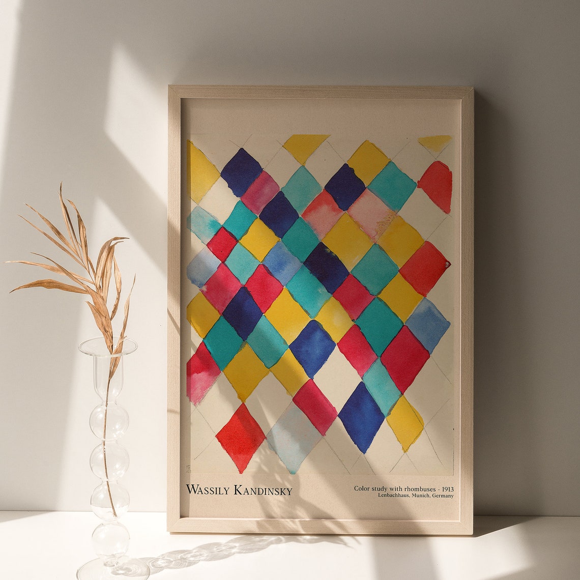 Wassily Kandinsky Color Study Rhombuses 1913 Abstract Wall Art - Image 4