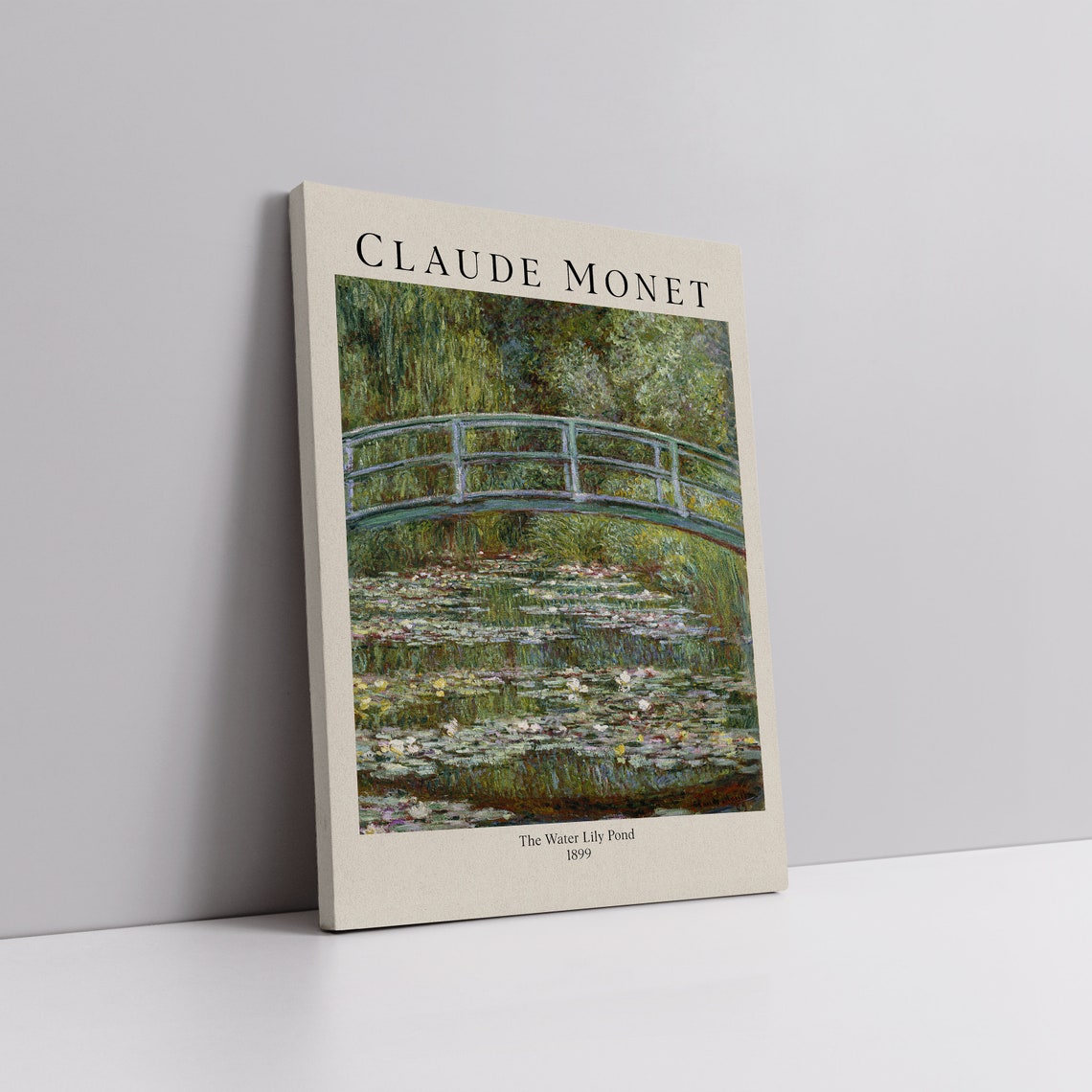 Claude Monet Water Lily Pond Bridge 1899 Impressionist Garden Poster - Image 2