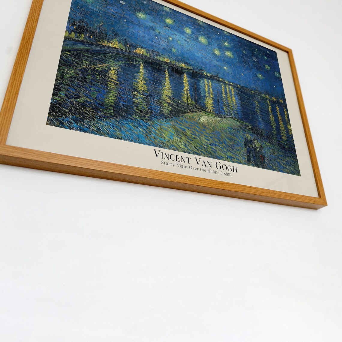 Van Gogh Starry Night Over the Rhone 1888 Famous Night Sky Poster - Image 4