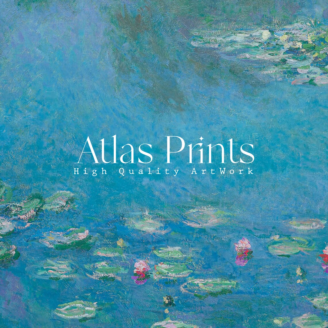 Claude Monet Water Lilies 1906 Blue Pond Impressionist Masterpiece Poster - Image 2
