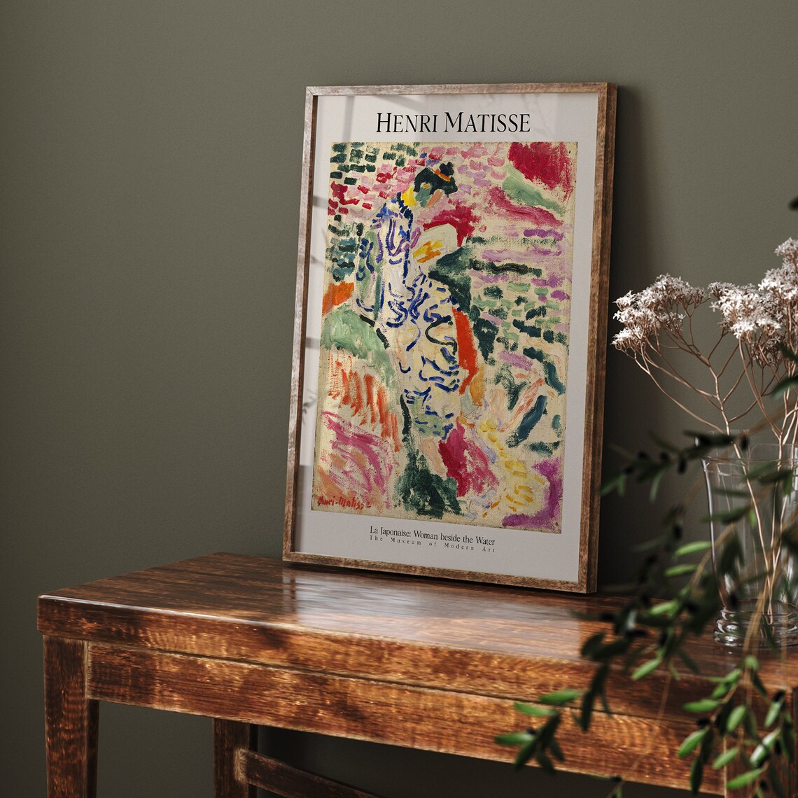 Henri Matisse La Japonaise Woman Beside Water Fauvist Art Print - Image 5