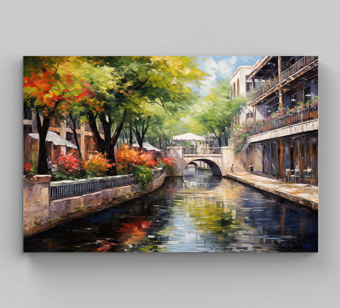 San Antonio Texas Large Print San Antonio Wall Art San Antonio Poster San Antonio Painting San Antonio Print Usa Texas Art