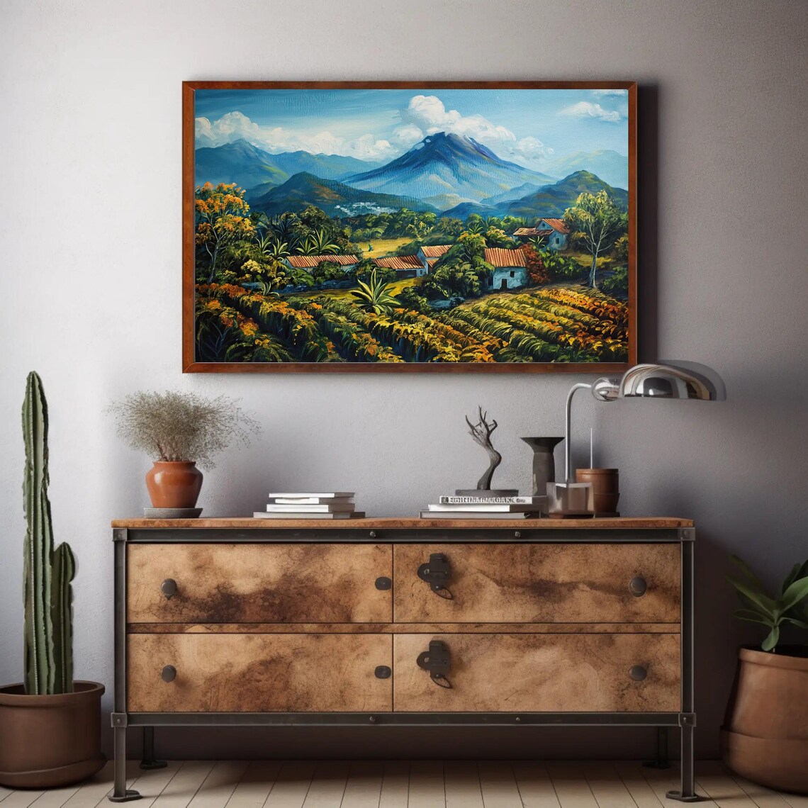 El Salvador Landscape Art Print, Nature Wall Decor - Image 2