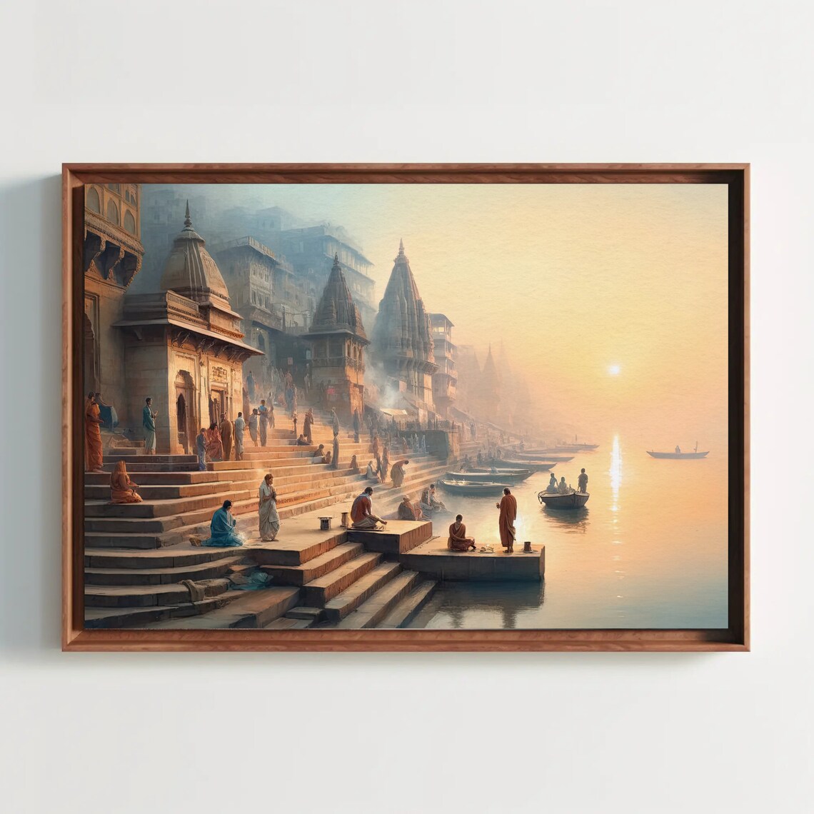 Banaras Art Print, Indian Cultural Spiritual Decor - Image 3