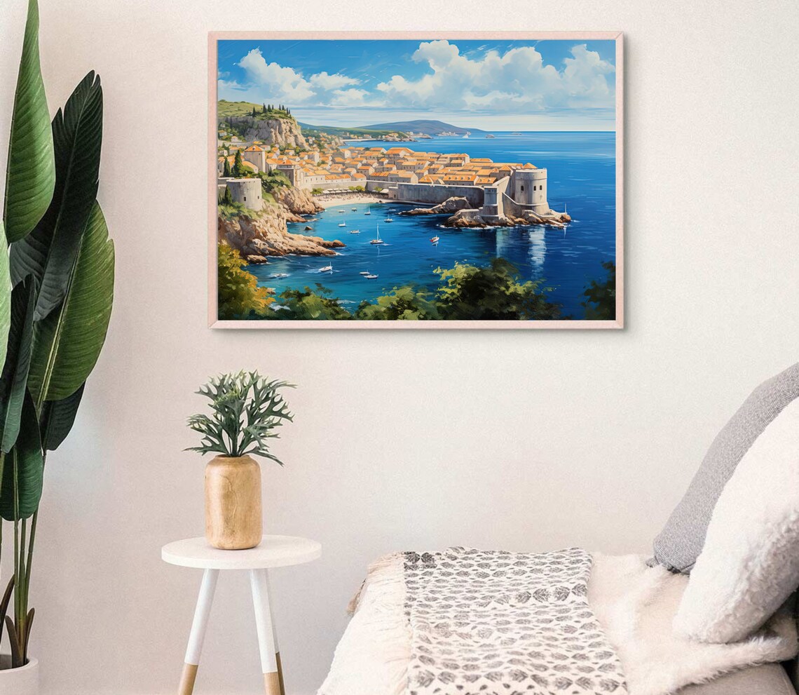Dubrovnik Travel Art Print, Croatia Wall Decor - Image 4