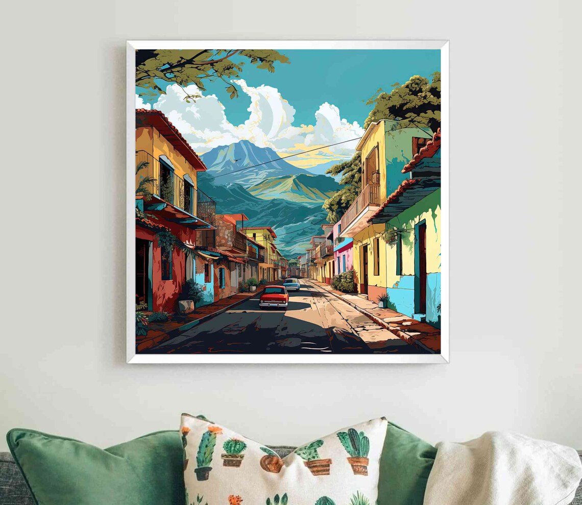 Venezuela Town Art Print, Venezuelan Home Decor - Image 5