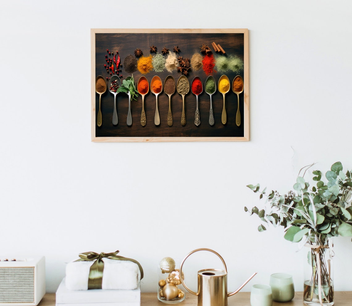 Spice Herb Colorful Kitchen Art Print - Image 5