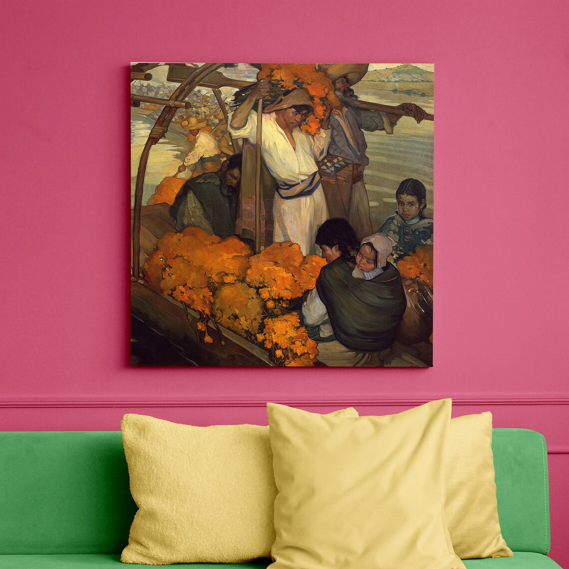 La Ofrenda by Saturnino Herrn, Mexican Vintage Poster - Image 5