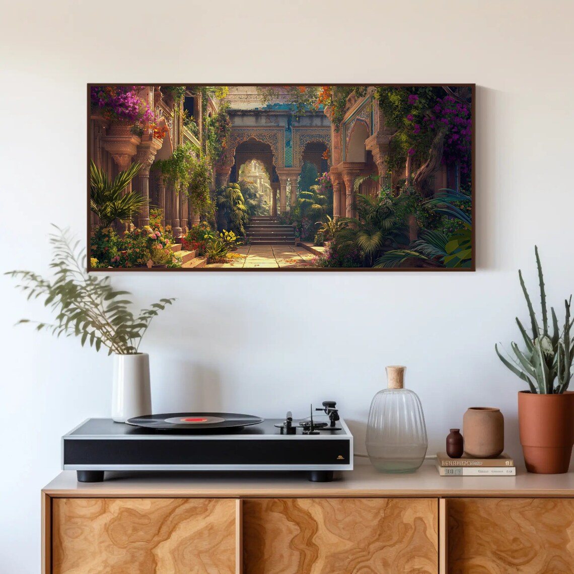 Indian Haweli Courtyard, Indian Palace Art Print - Image 4