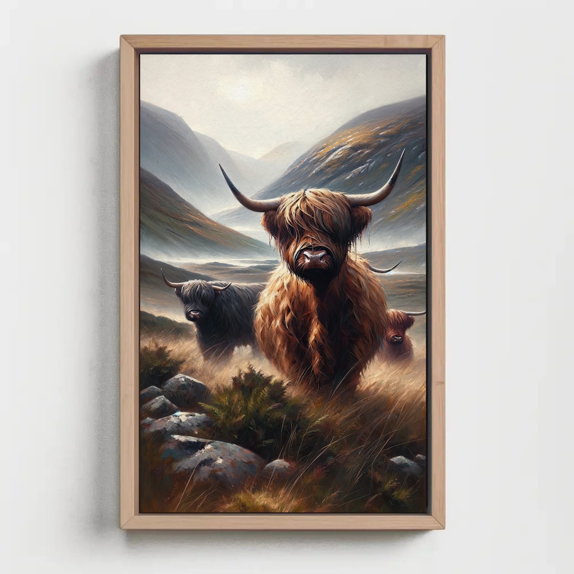 Highland Cattle Rustic Farmhouse Poster Print - Image 5