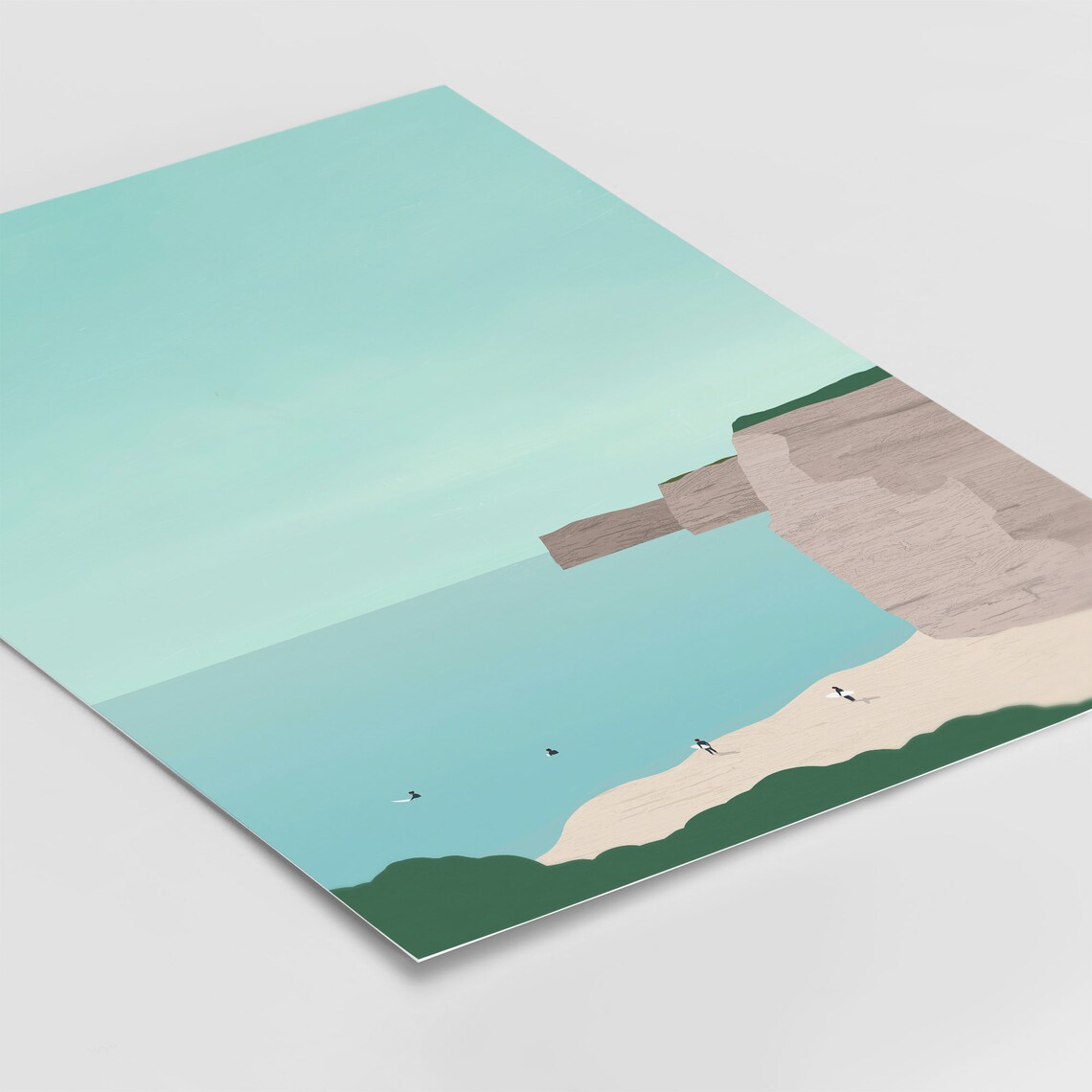 Algarve Minimalist Travel Poster, Coastal Art Print - Image 3
