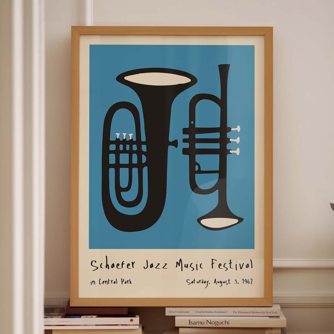 Trendy Blue Poster Jazz Poster Exhibition Wall Art Music Poster Wall Art Retro Music Poster Vintage Music Poster Poster And Print