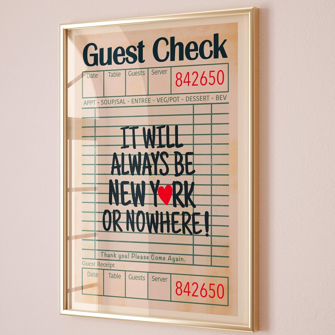 New York Or Nowhere, Apartment Decor Poster