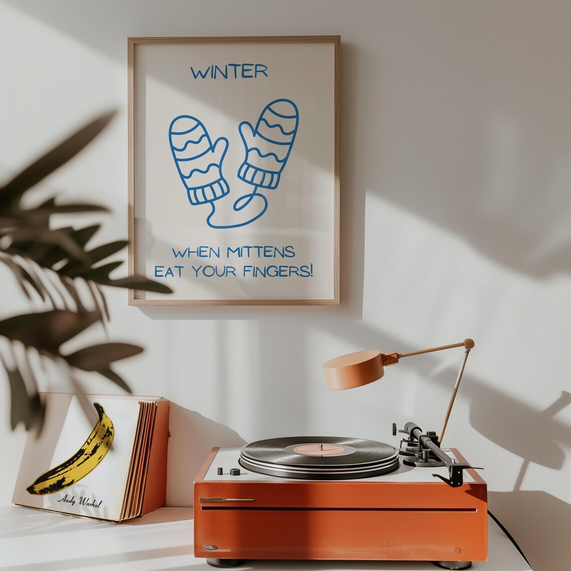 Winter Mittens Funny Quote, Cozy Illustration - Image 2