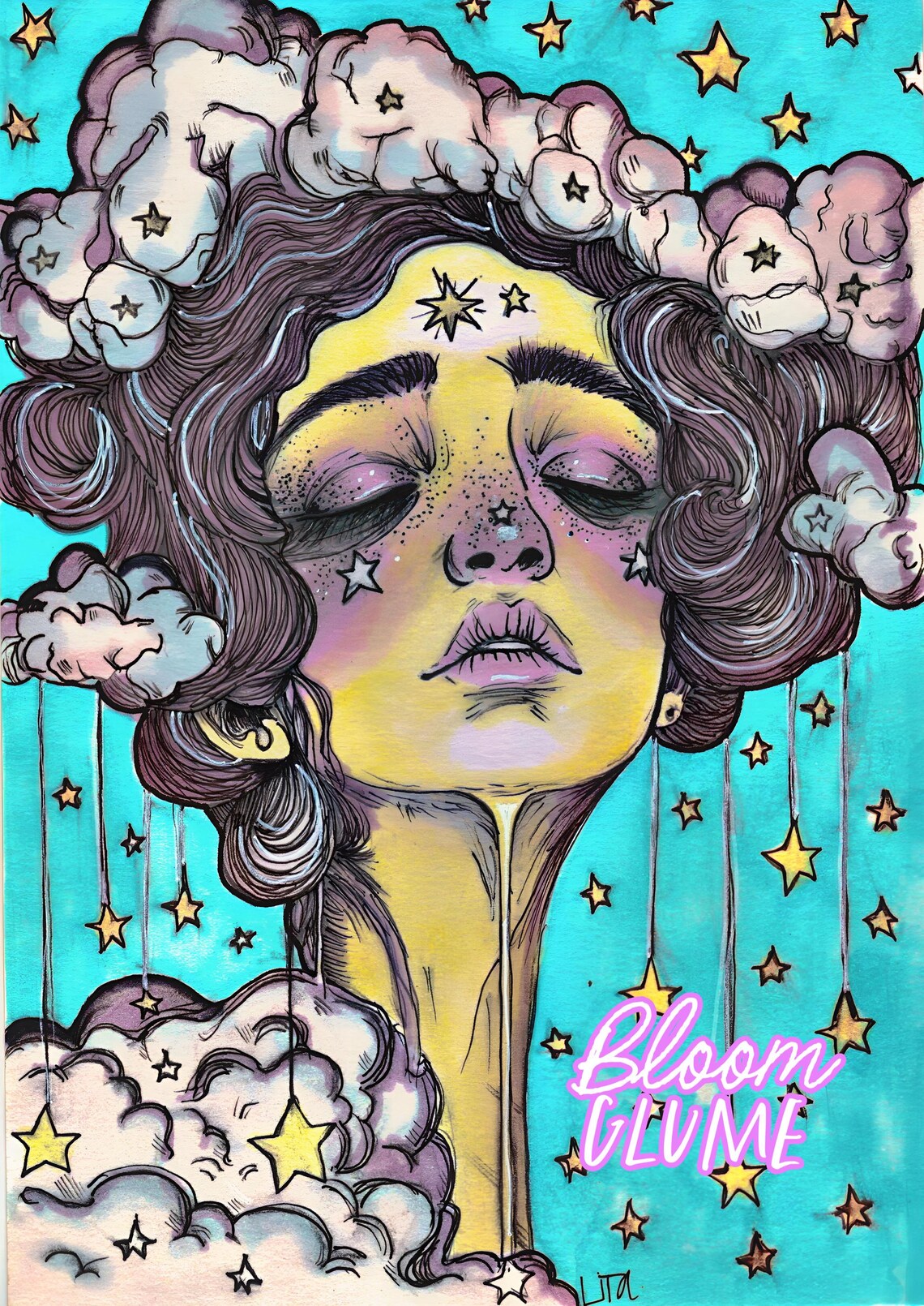 Melancholy Daydream Celestial Series Art Print - Image 2