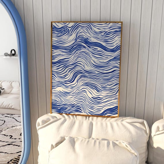 Blue Abstract Waves