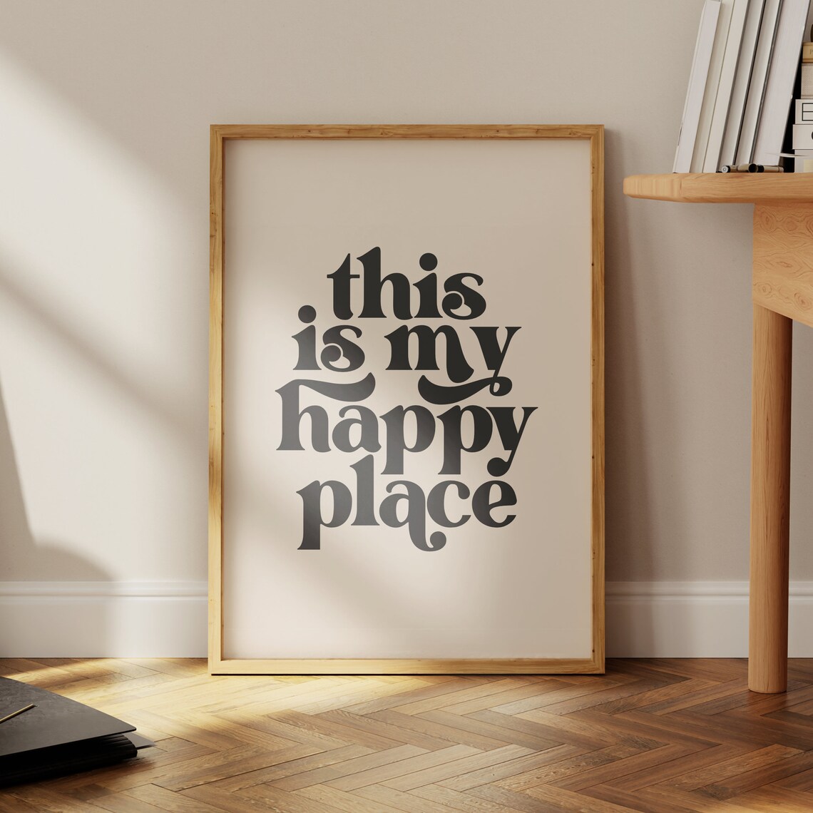 This Is My Happy Place Quote Poster, Minimalist - Image 4