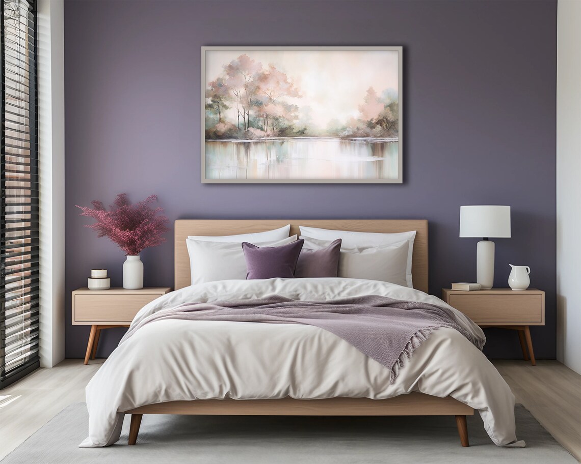 Abstract Landscape Art Print, Soft Neutral Tones - Image 3
