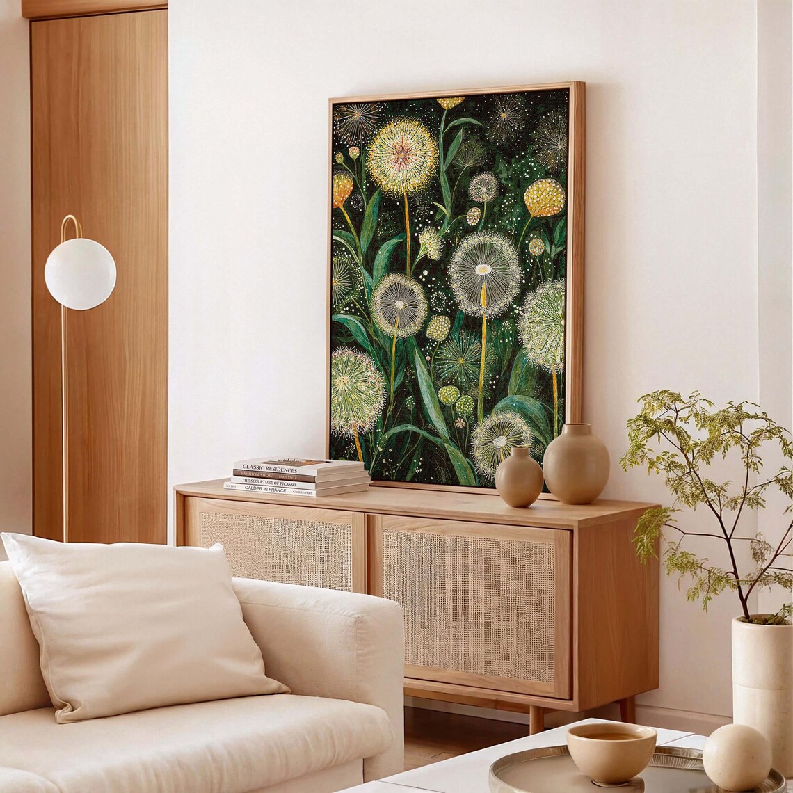 Yayoi Kusama-Inspired Dandelion Botanical Art Print - Image 3
