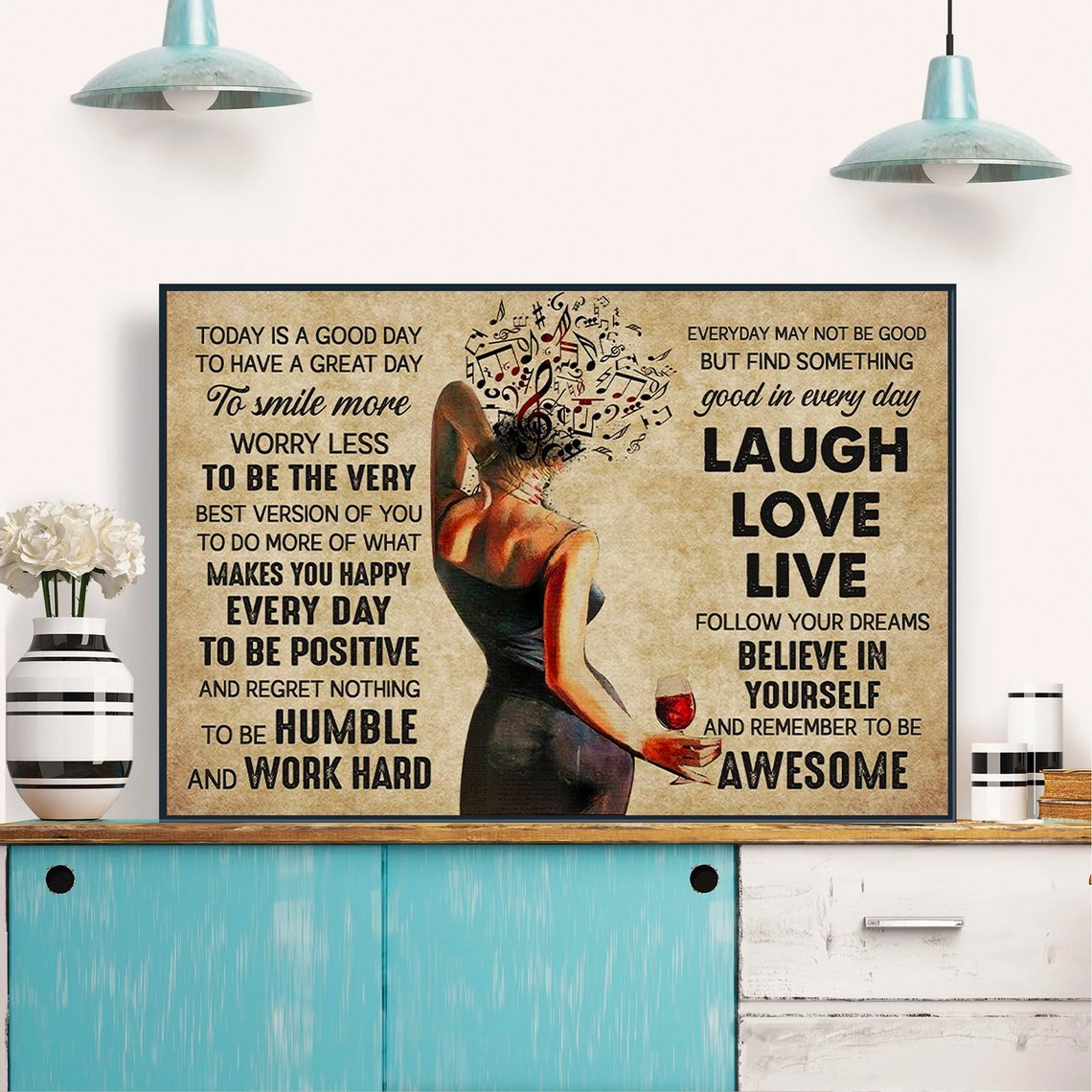 Today Is a Good Day to Have a Great Day Inspirational Music Poster - Image 3