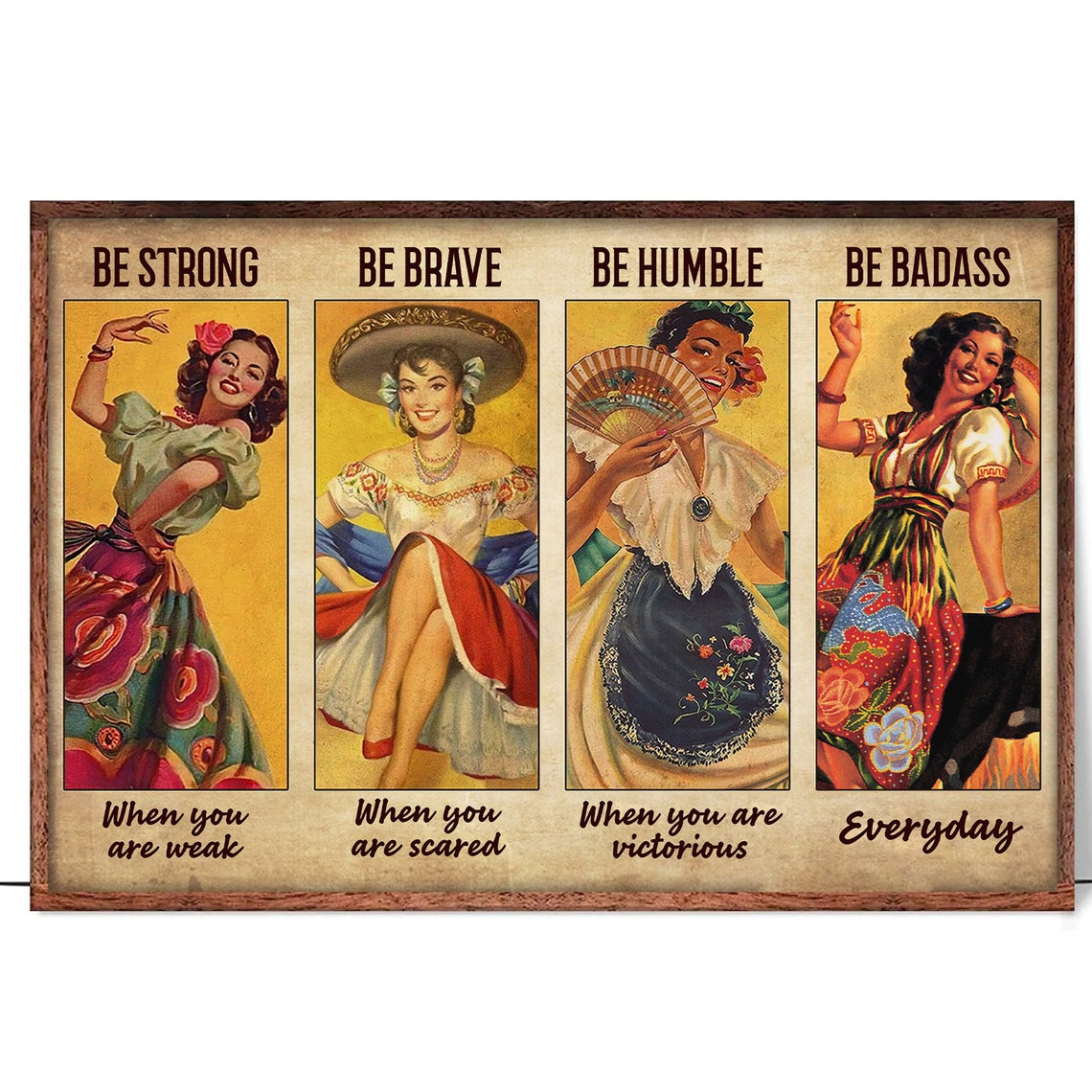Mexican Folk Dancing Be Badass Poster