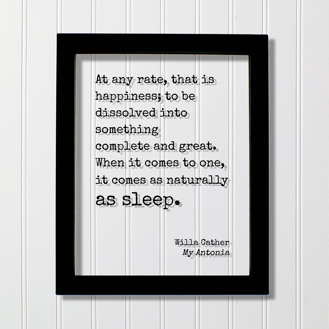 Willa Cather Quote Art Print, My Antonia