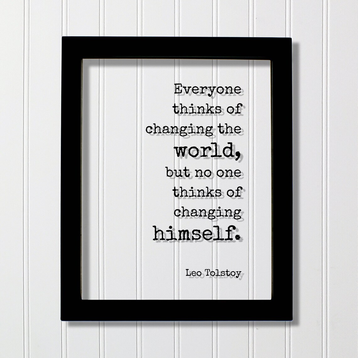 Leo Tolstoy Quote Art Print, Progress Quote