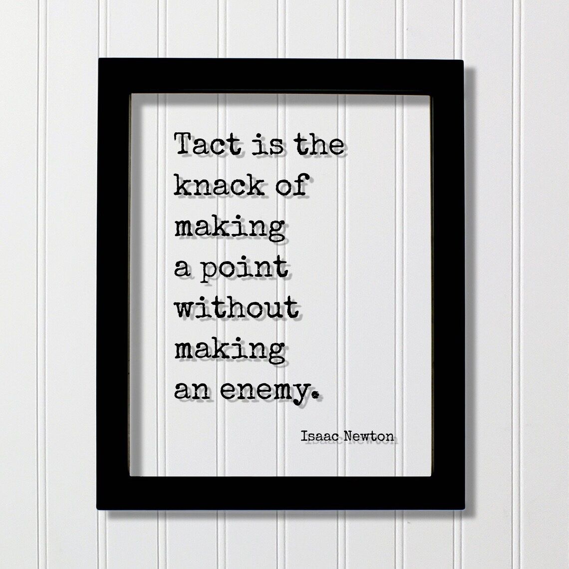Isaac Newton Quote Art Print, Typography Statement
