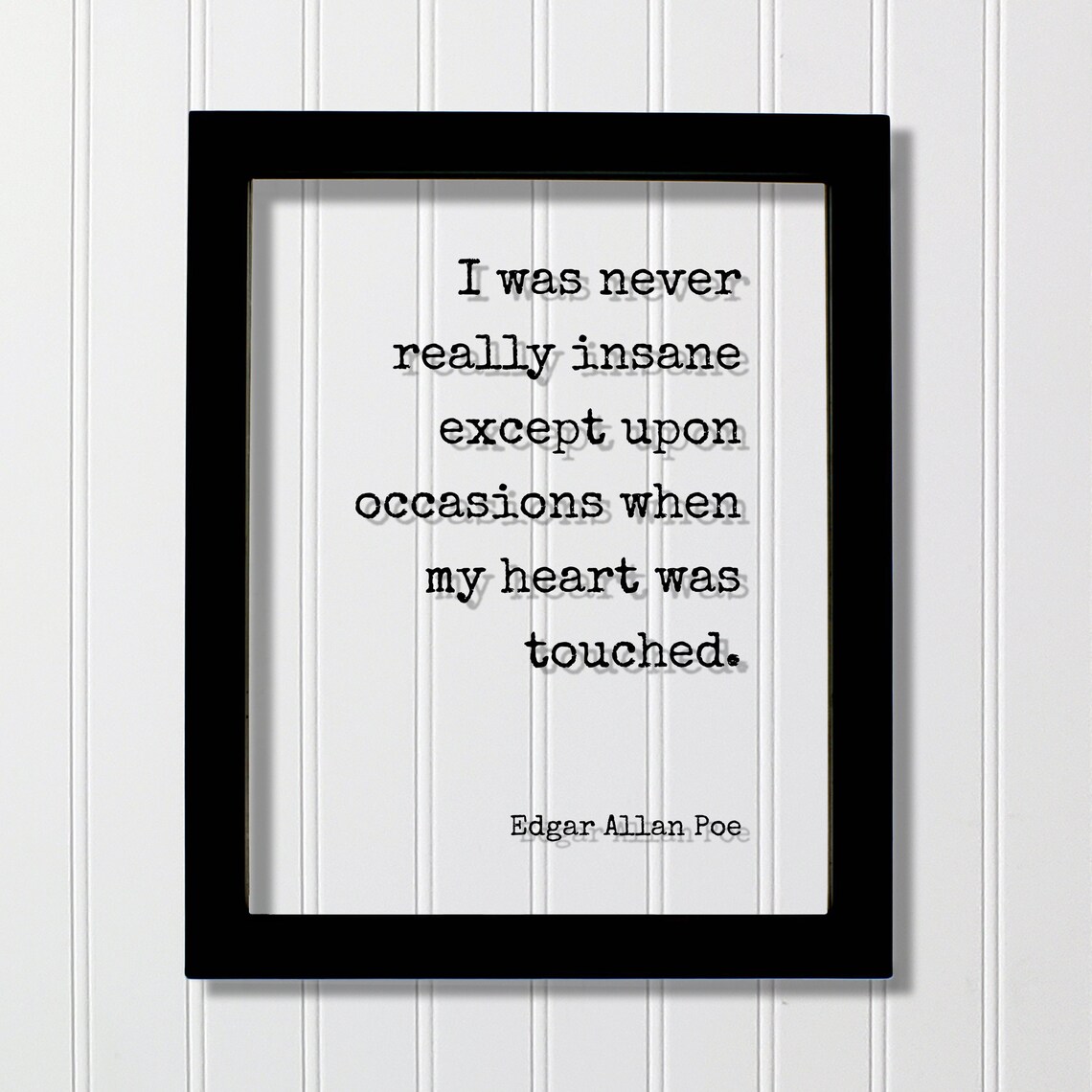 Edgar Allan Poe Romantic Quote Art Print