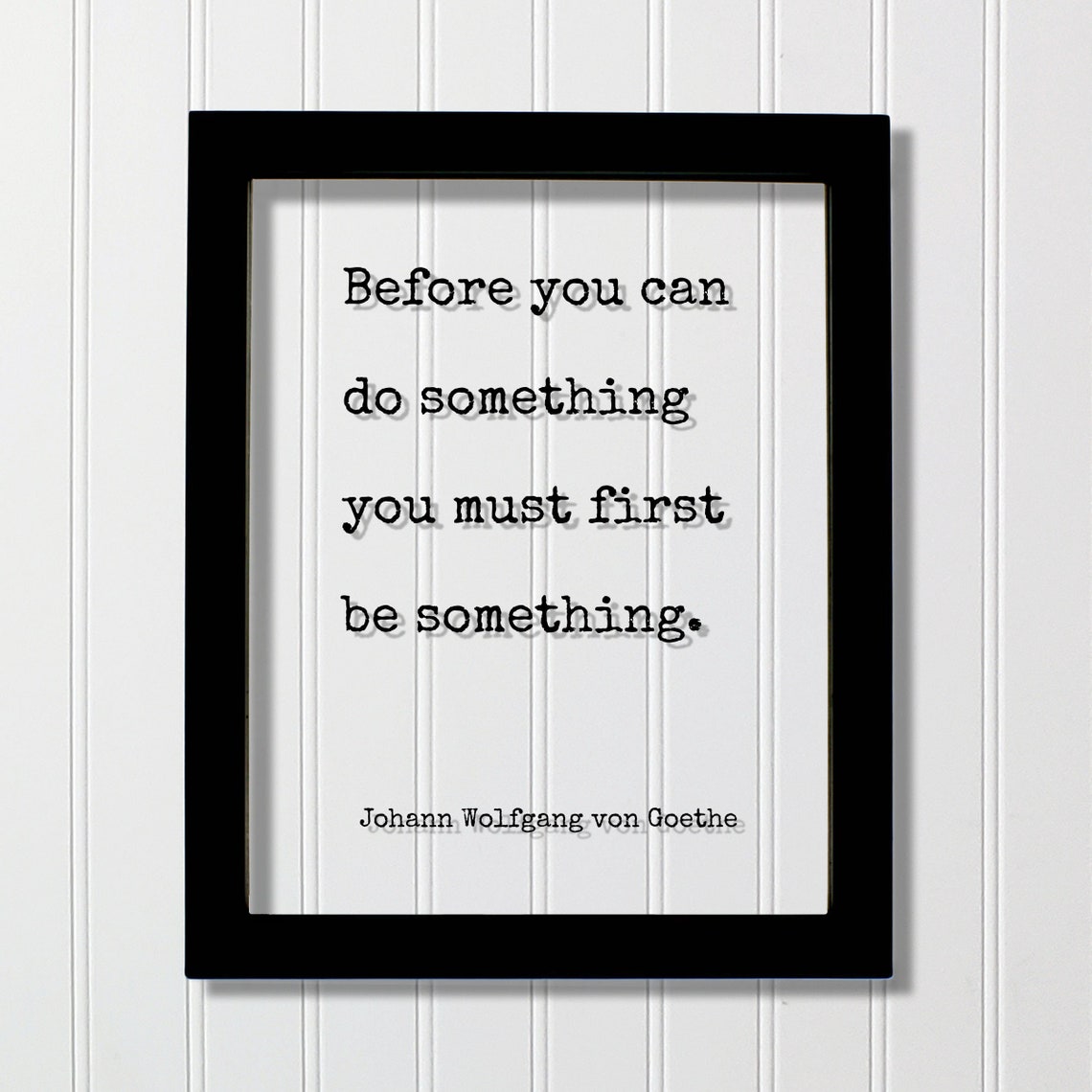 Goethe Before You Can Do Something Quote Classic Typewriter Poster