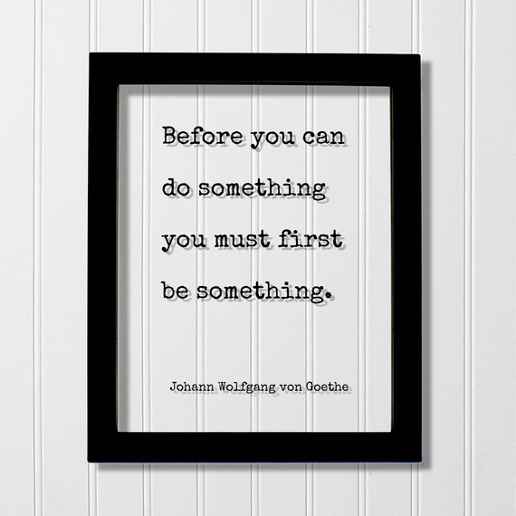 Goethe Before You Can Do Something Quote Classic Typewriter Poster